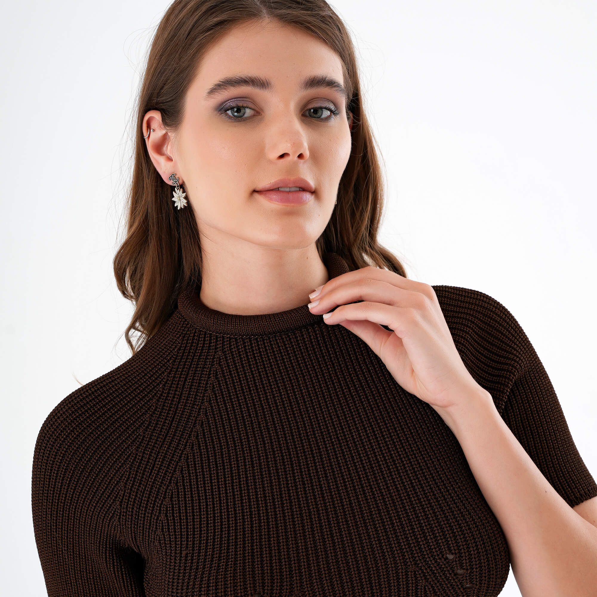 Fendi - Dark Brown Knitted Pullover IT44